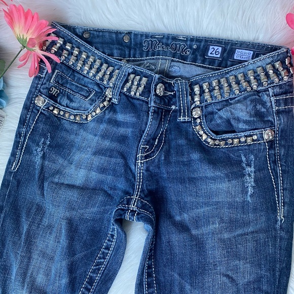 Miss Me Studded Distressed Jeans - Picture 3 of 9